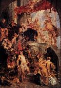 Peter Paul Rubens Virgin and Child Enthroned with Saints oil painting on canvas
